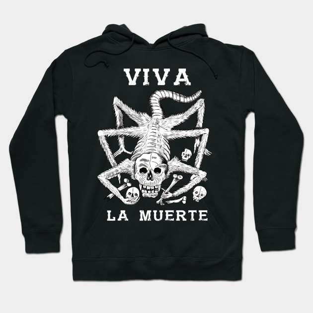 Viva la Muerte Hoodie by cynthiacabello